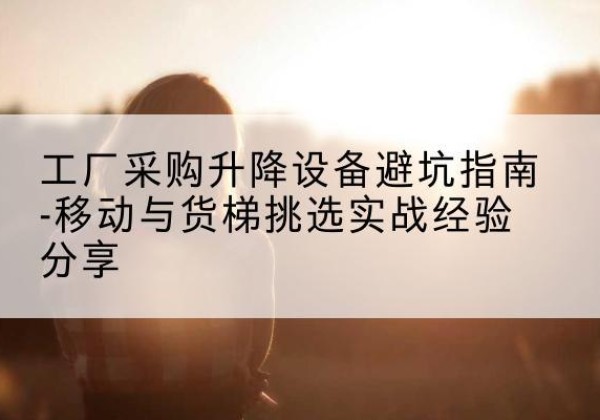 城北移动式升降机怎么选-工厂采购升降设备避坑指南-移动与货梯挑选实战经验分享
